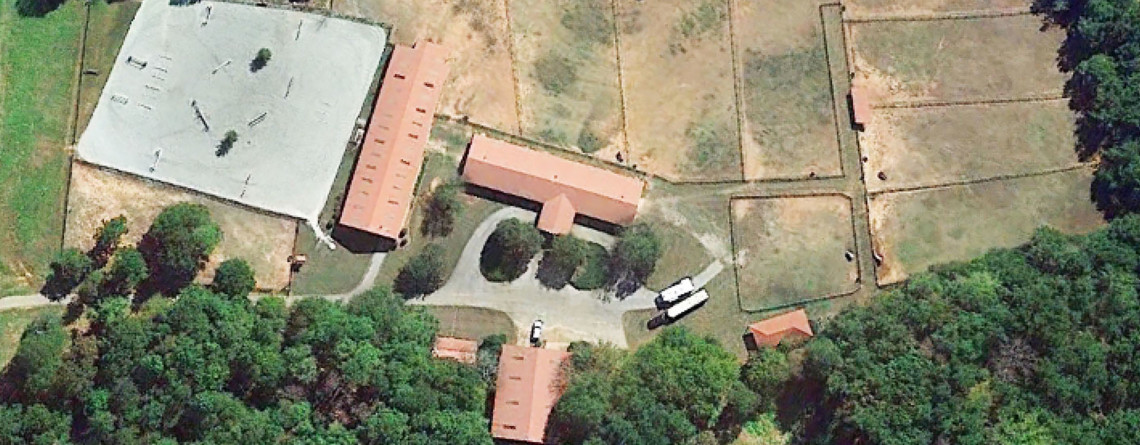 Wisteria Farm aerial image.